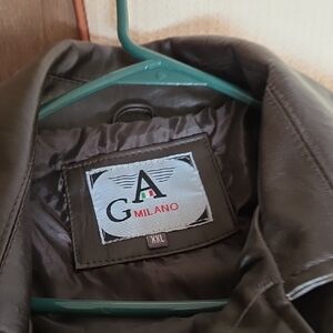 Milano Leather Jacket - Brown